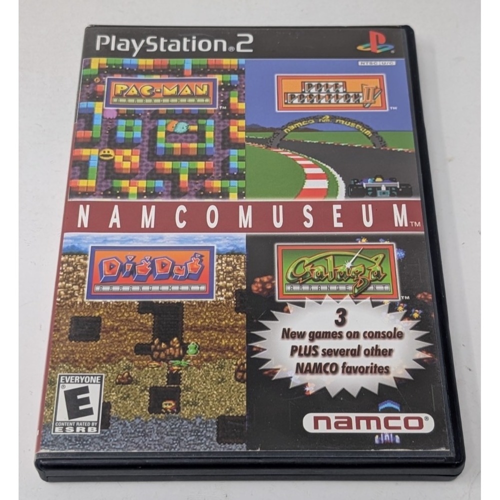 Namco Museum (Sony PlayStation 2, 2001) PS2 Complete CIB Black Label